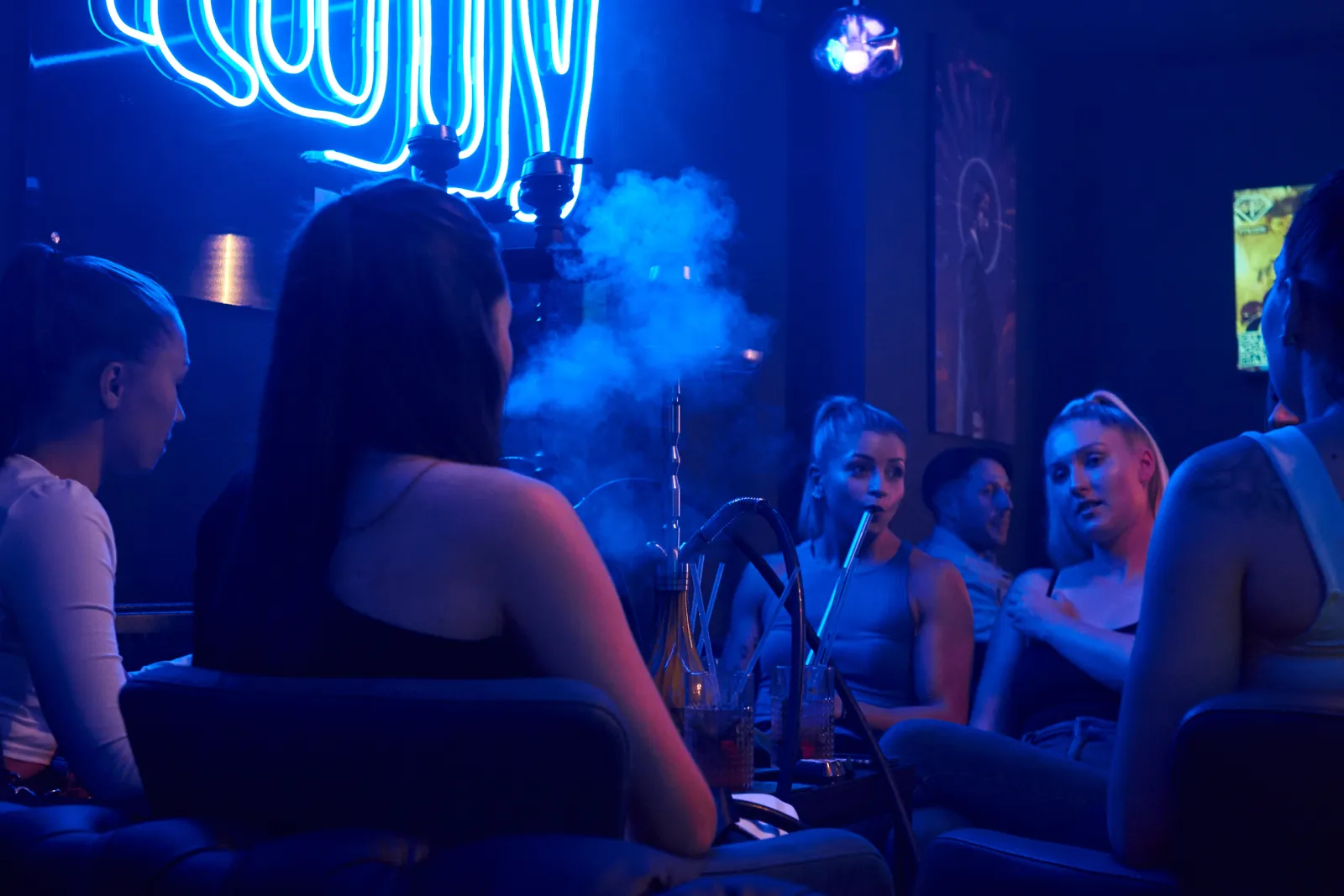 Bar with neon signs